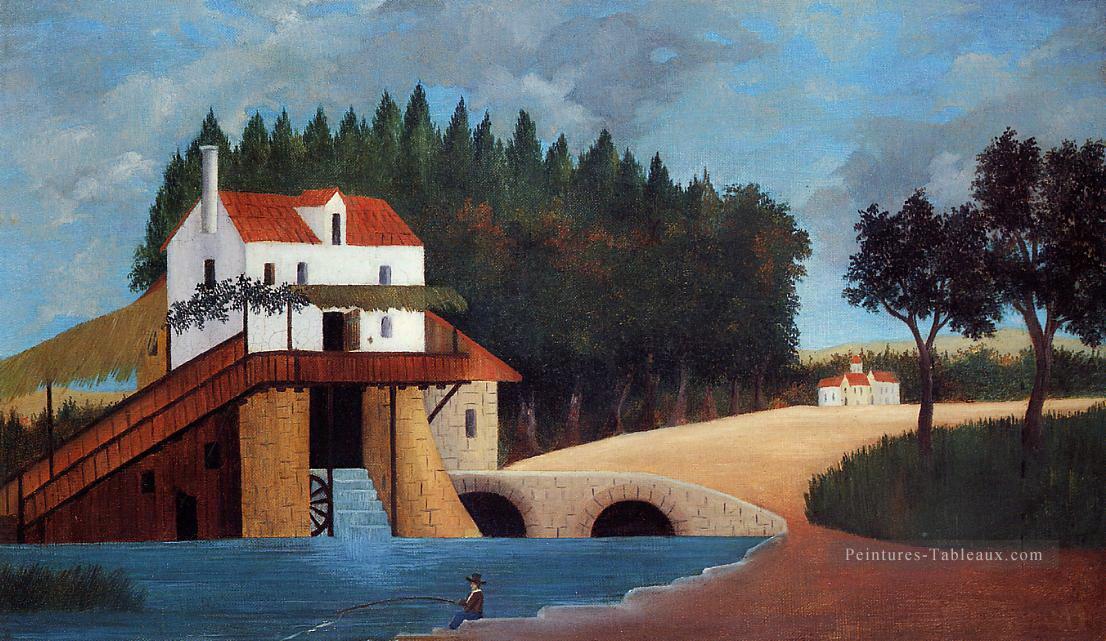 Le moulin le moulin Henri Rousseau post impressionnisme Naive primitivisme Peintures à l'huile